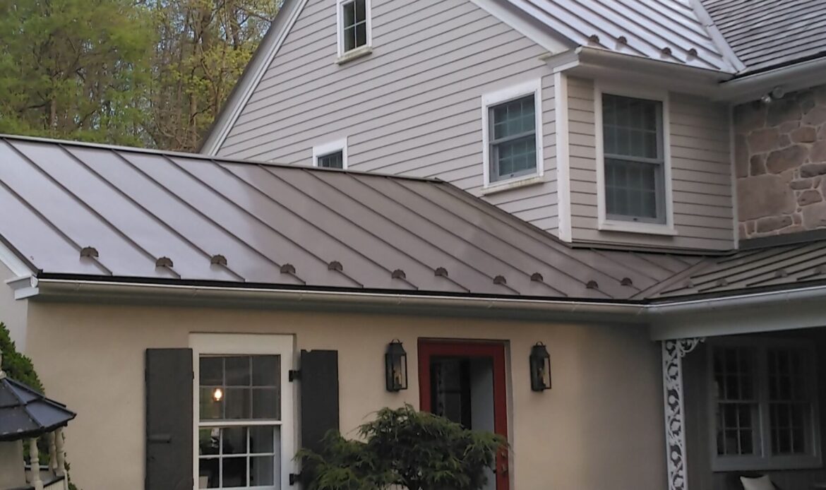 metal roof installation