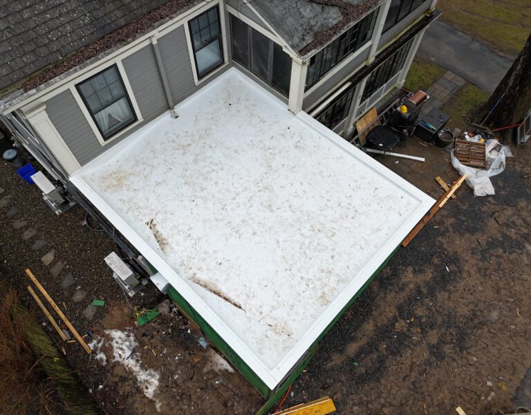 flat roof installation